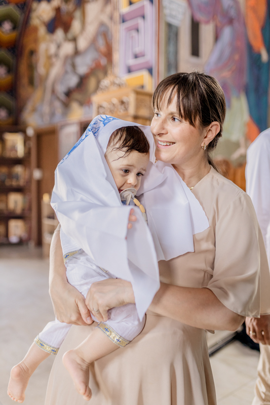 Aleksa i kuma na krštenju